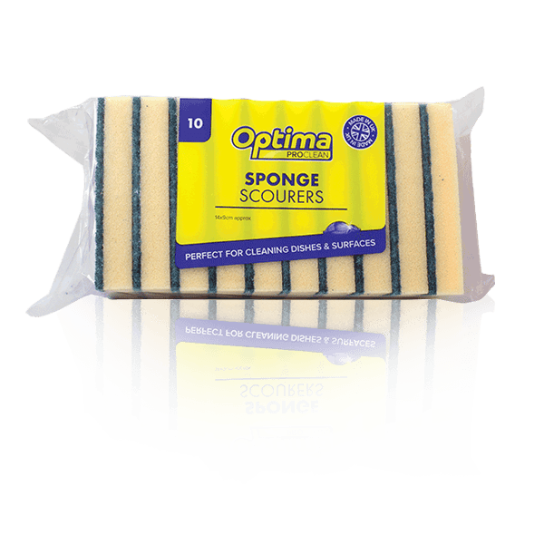 Optima Large Sponge Scourers (10 pcs)