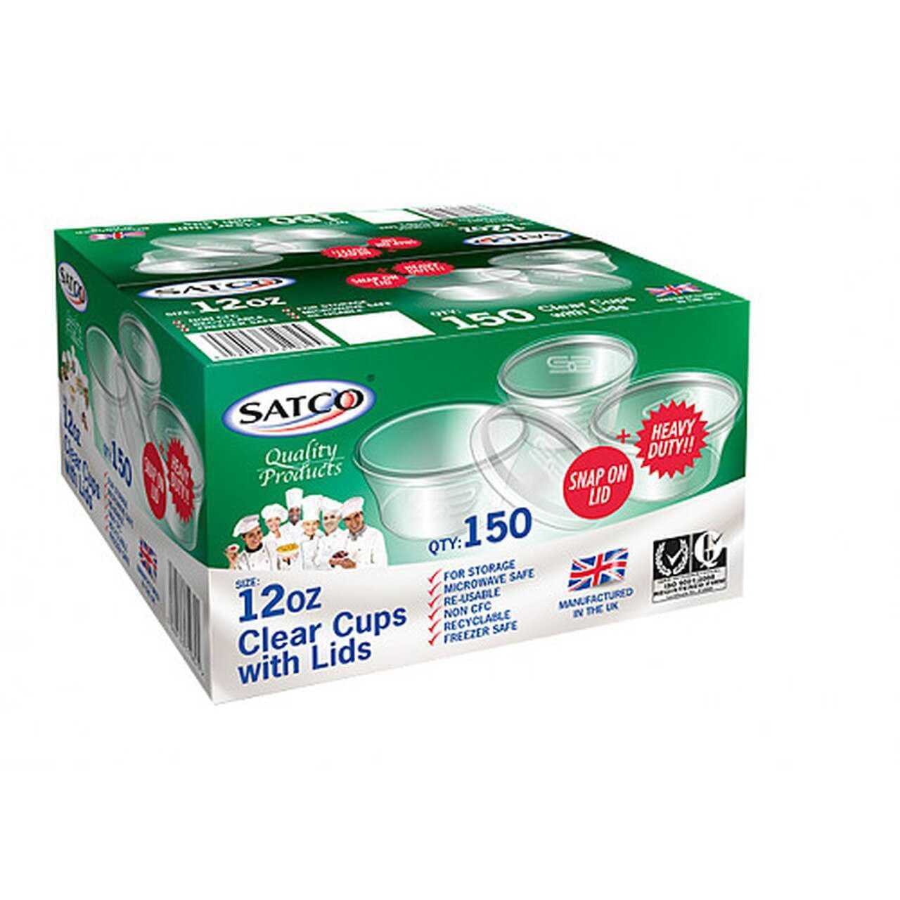 Satco 12oz Clear Bowl&Lid